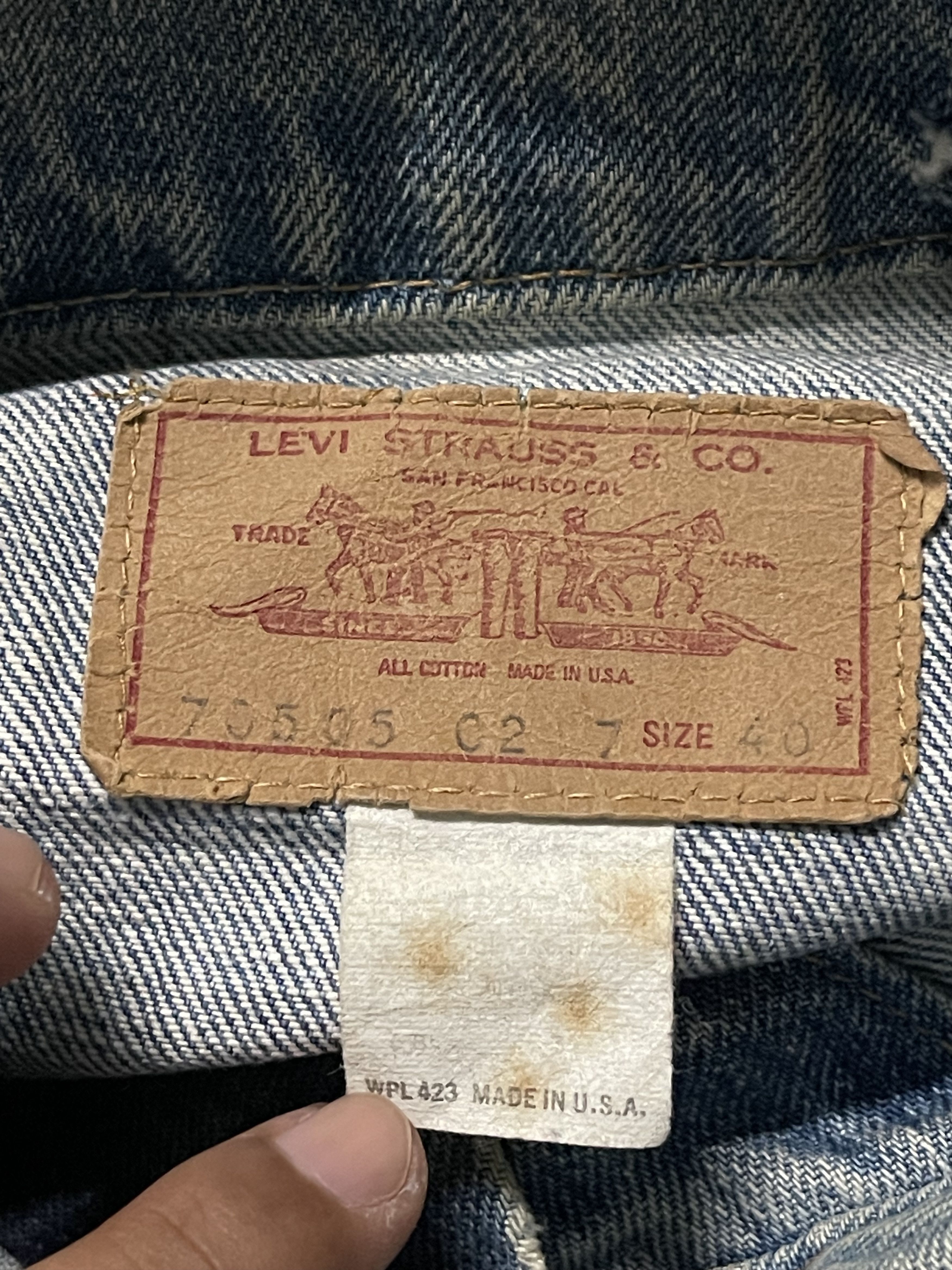 Levi's × Vintage Vintage Levis Denim Trucket Jacket USA Size US M / EU 48-50 / 2 - 3 Thumbnail