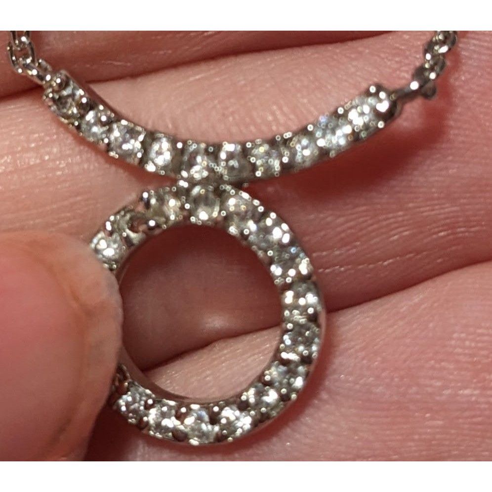 Other Sterling Silver Gemmed Taurus Pendant Necklace Size ONE SIZE - 8 Thumbnail