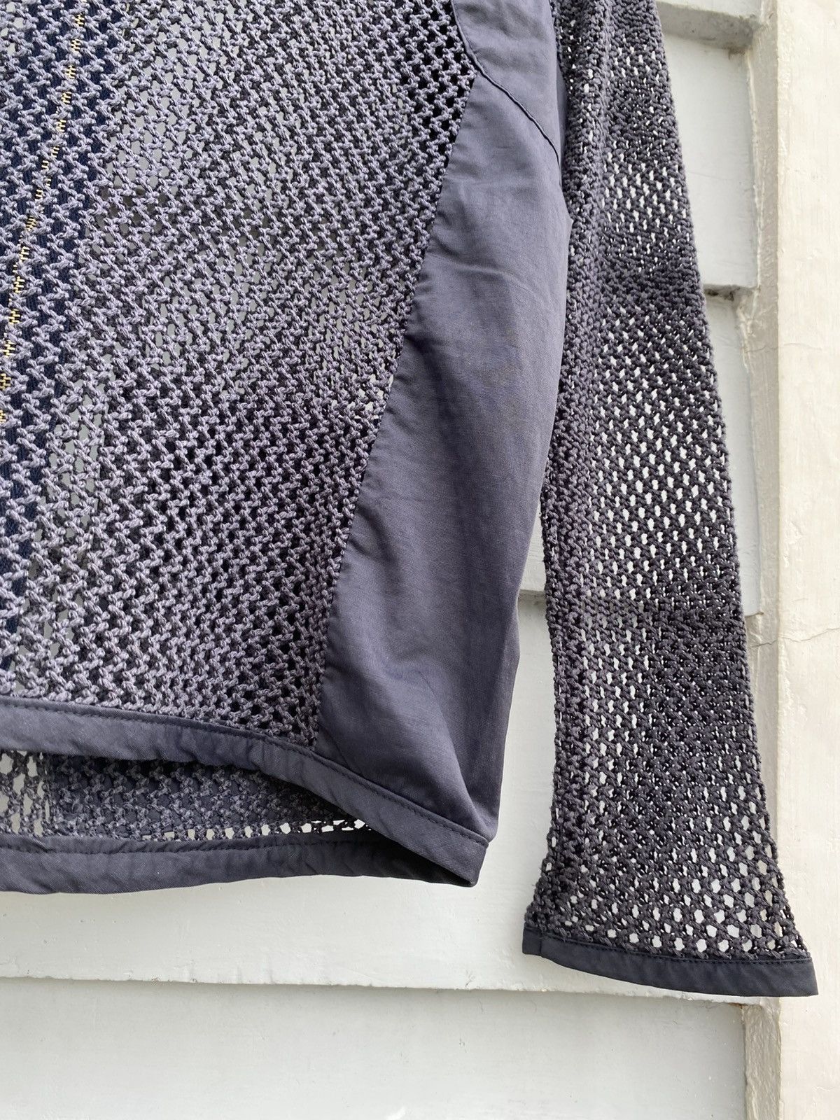 Designer × Vintage Fishnet Cool Rick Owens Style Mesh Longsleeve Size US M / EU 48-50 / 2 - 14 Thumbnail