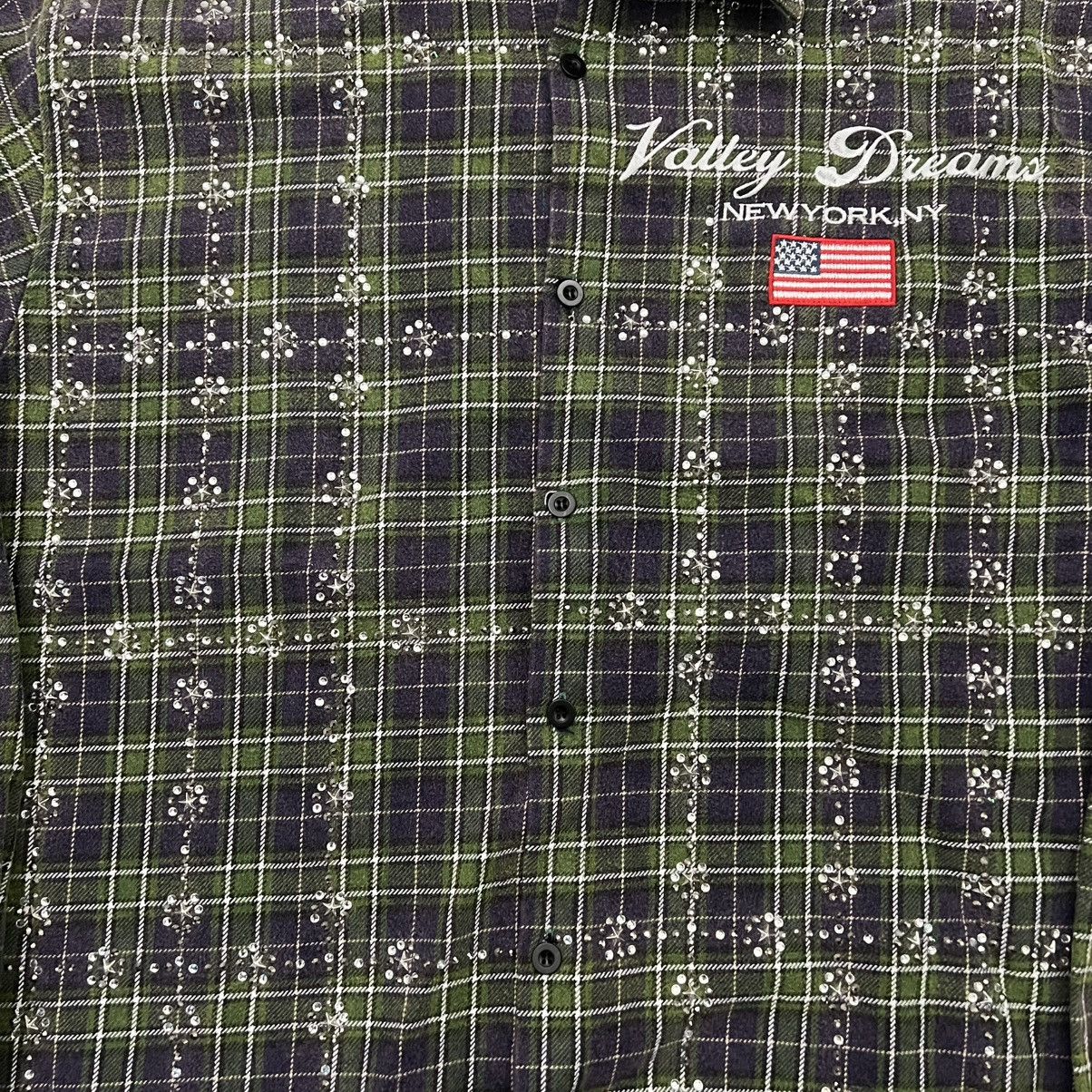 Vale Vale Forever Valley Dreams Rhinestone Flannel Size US L / EU 52-54 / 3 - 3 Thumbnail