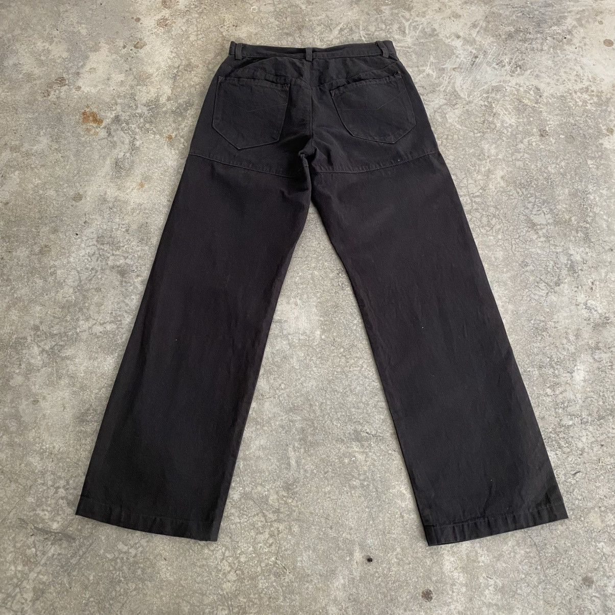 Jean Paul Gaultier Archive Gaultier Homme Objet Hemp Blend Wide Leg Jeans Size US 28 / EU 44 - 10 Thumbnail