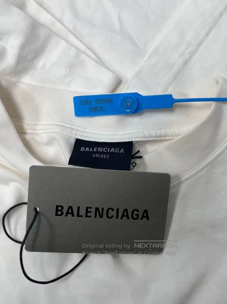 Balenciaga Balenciaga Letter Pattern Printed Round Neck Casual Short Size US S / EU 44-46 / 1 - 5 Thumbnail