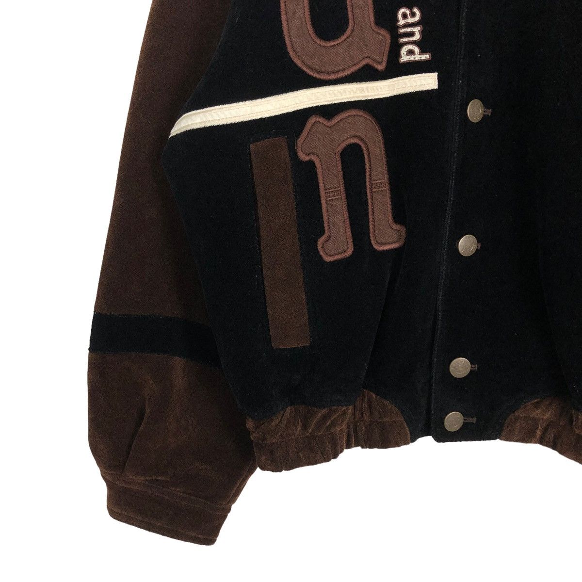 Japanese Brand 🔥VINTAGE BOMBER JACKET BUTTON SANTAFE BIG LOGO Size US L / EU 52-54 / 3 - 4 Thumbnail