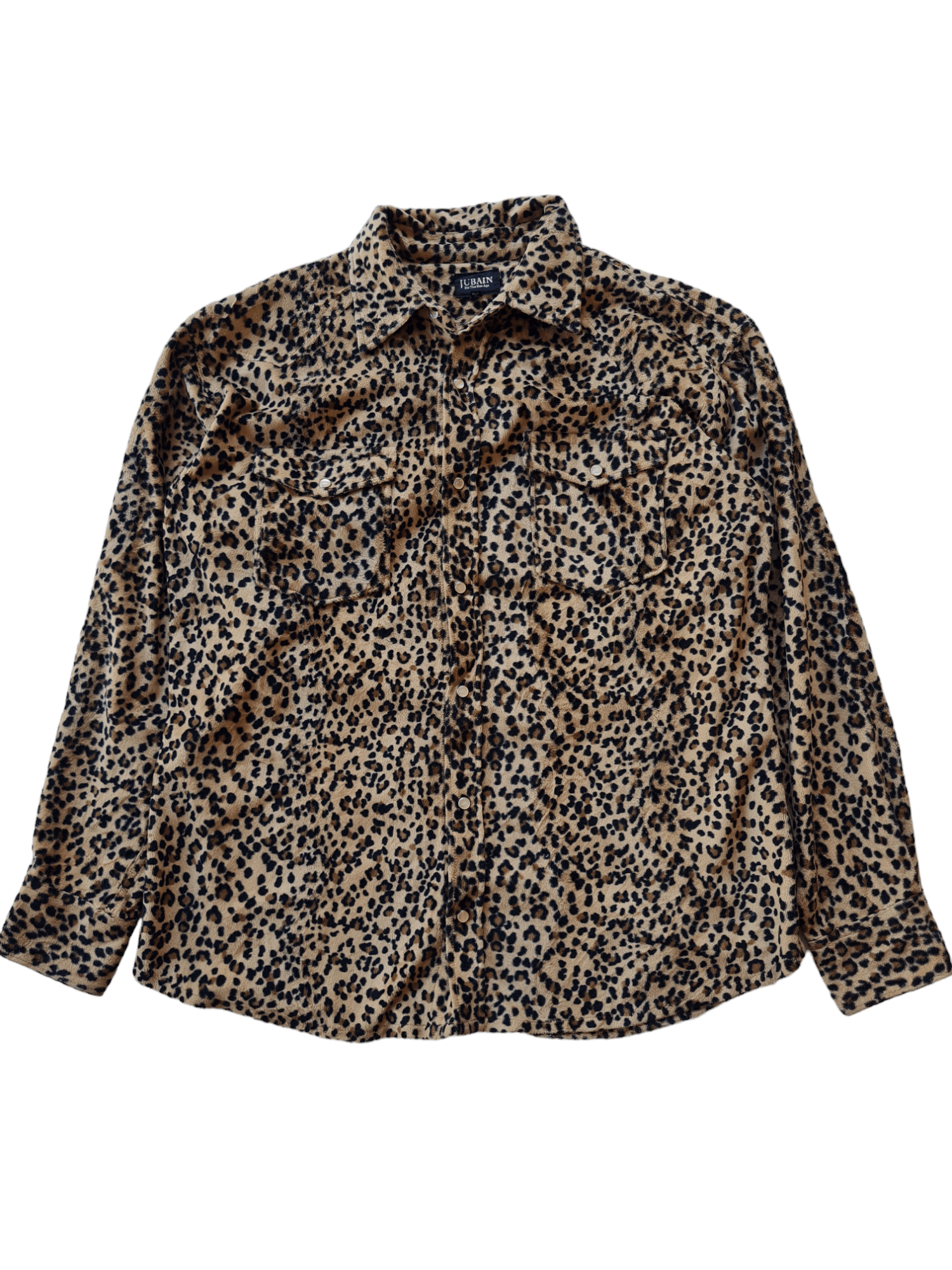 Japanese Brand × Vintage Vintage Jubain Jacket Cheetah Design Size L / US 10 / IT 46 - 1 Thumbnail