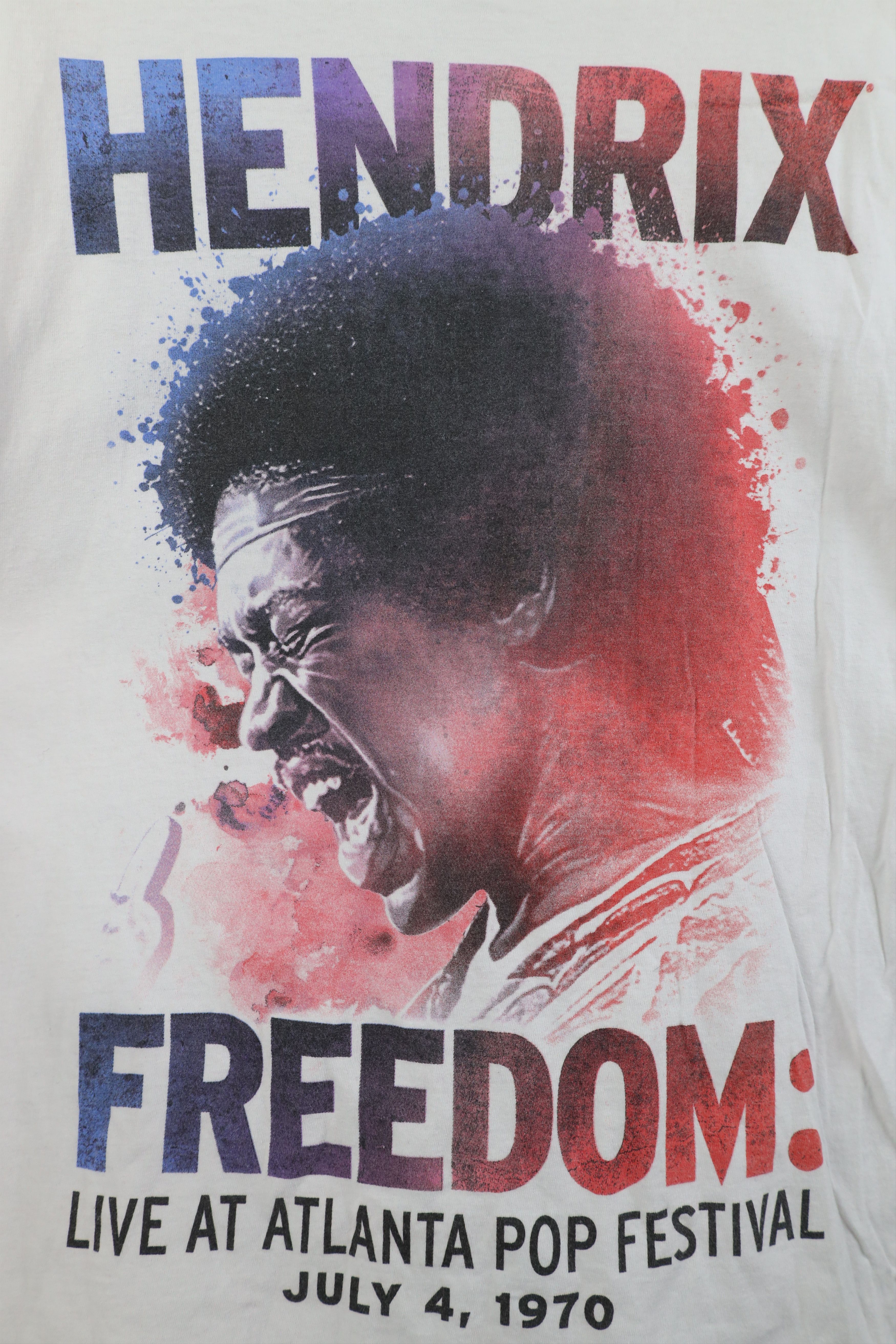 Vintage Retro Y2K 1970 Atlanta Pop Festival Jimi Hendrix T-Shirt Size M / US 6-8 / IT 42-44 - 4 Thumbnail