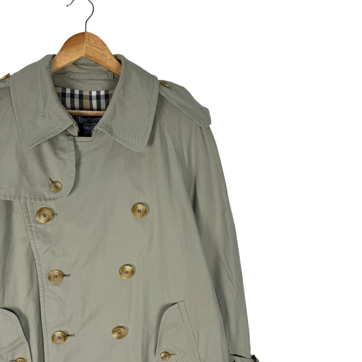Burberry × Burberry Prorsum × Vintage ☀️BURBERRYS ENGLAND NOVA CHECKED TRENCH COAT JACKET Size US M / EU 48-50 / 2 - 5 Thumbnail