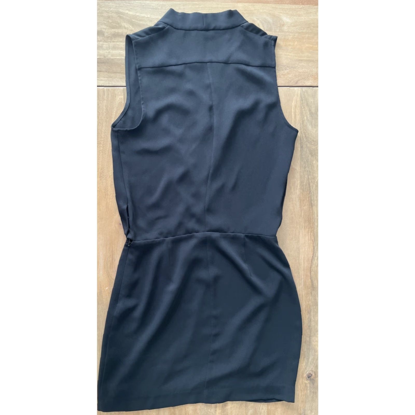 Aritzia Aritzia Babaton Dress Women's Midi Sleeveless V-Neck Black Sheath A-Line Size 4 Size S / US 4 / IT 40 - 2 Thumbnail
