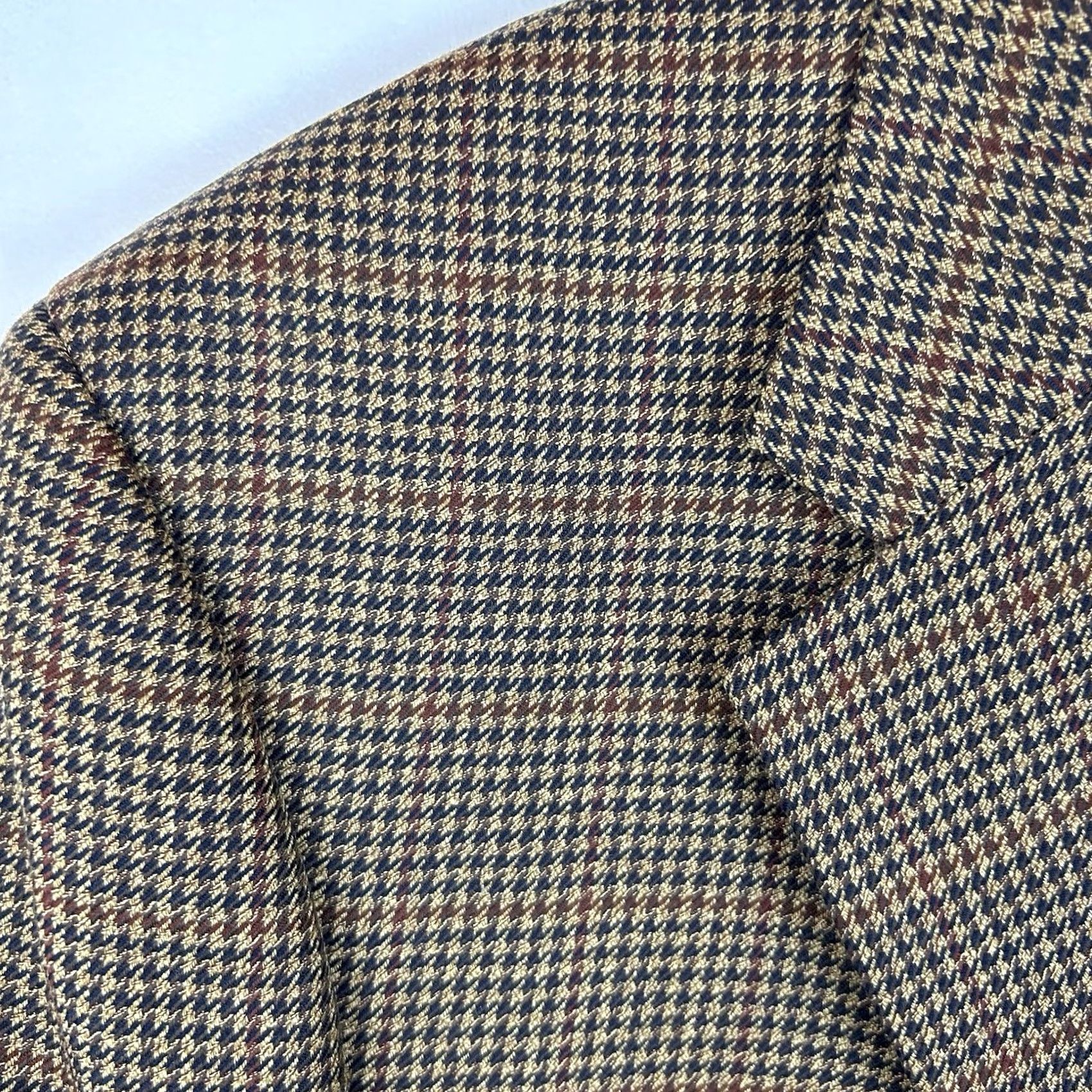 Jos. A. Bank Jos. A. Bank Sport Coat Mens 46R Wool Houndstooth Notch Two-Button Single-Breasted Blazer Size 46R - 6 Thumbnail