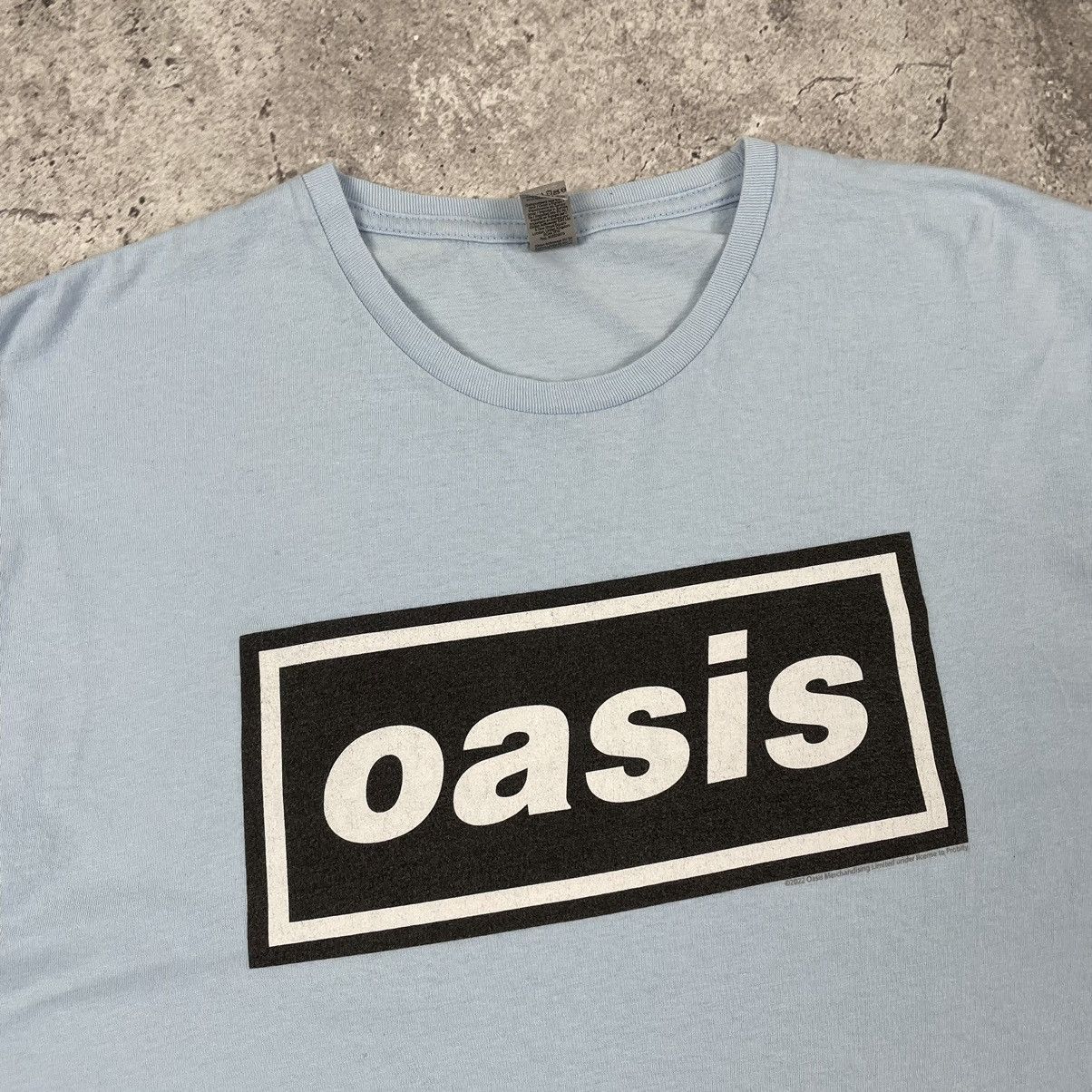 Band Tees Oasis Rock Band Box Logo Y2K T Shirt Size US XL / EU 56 / 4 - 5 Thumbnail