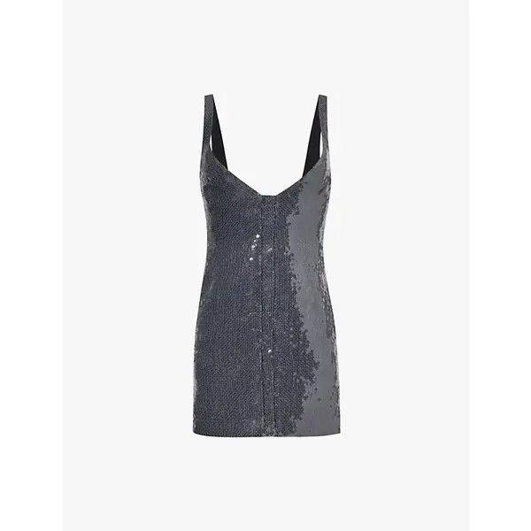 16Arlington o1mle1125 Hargen Mini Dress in Gray Size S / US 4 / IT 40 - 1 Thumbnail