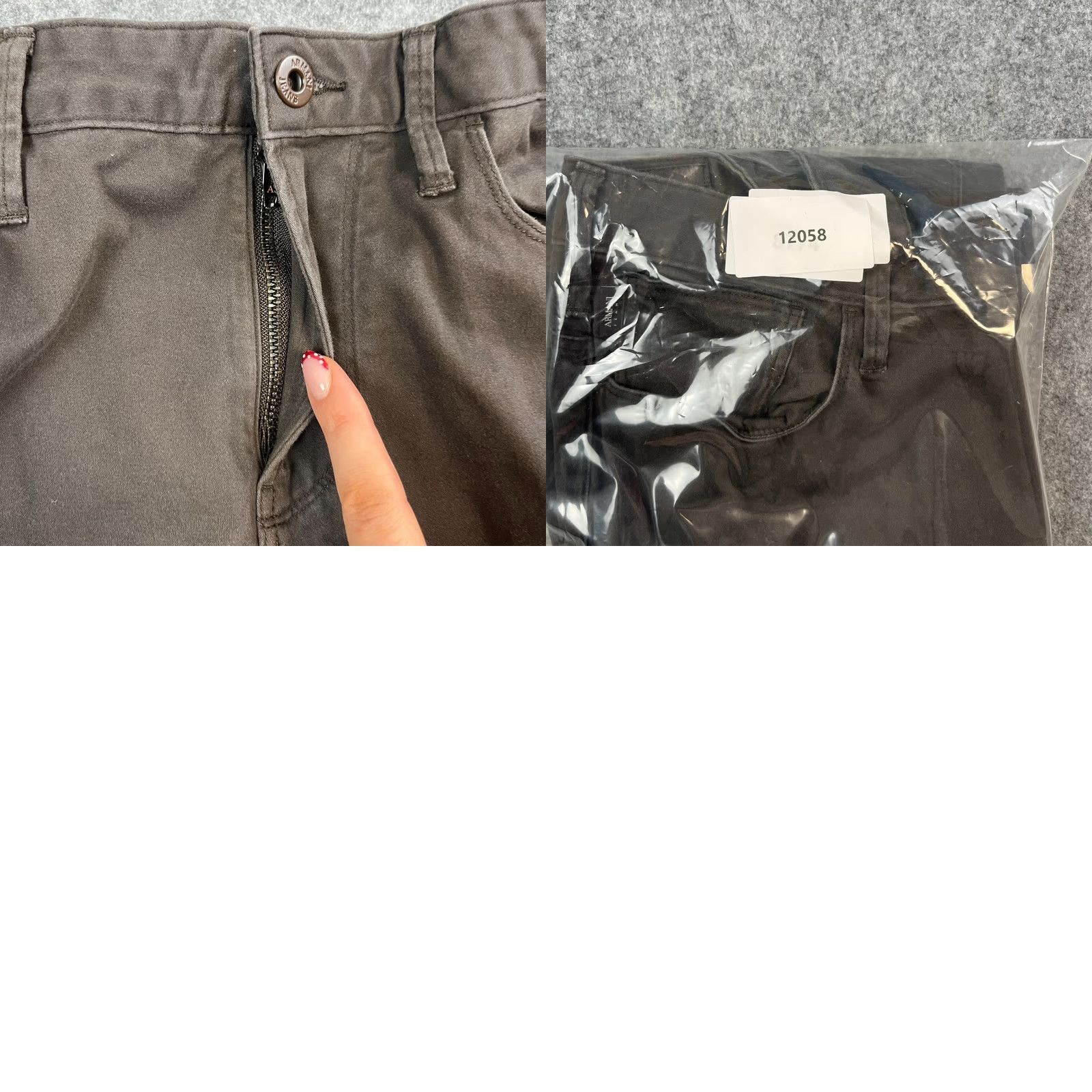 Armani ARMANI Chino Trousers Pants Slim Tapered Fit 30 Brown Cotton Elastane Flat Front 5-Pocket Mens Jeans J06 Vintage No Size US 30 / EU 46 - 9 Thumbnail