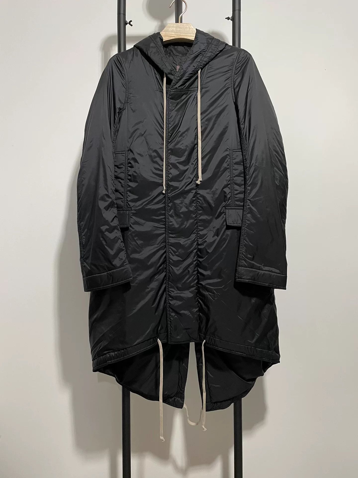 Rick Owens Rick Owens Black Cotton Jacket Size S / US 4 / IT 40 - 1 Thumbnail