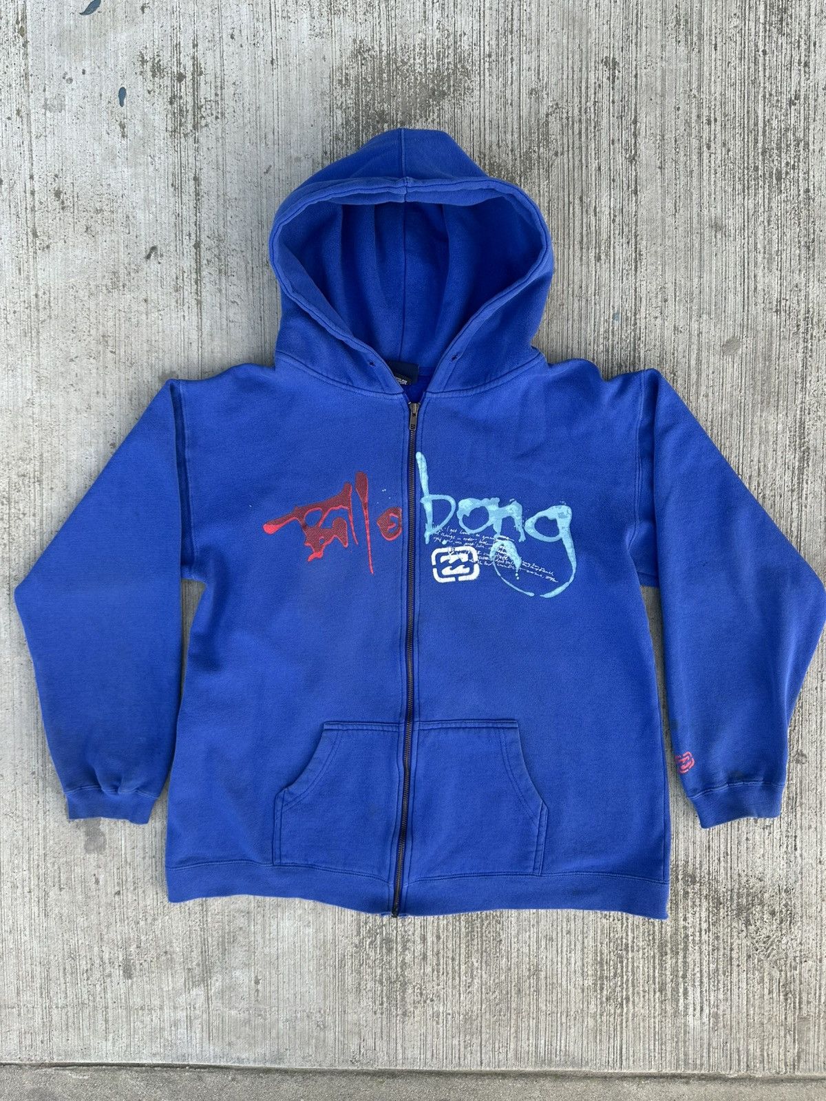 Billabong Vintage Billabong Y2K Graphic Zip-Up Hoodie Size US M / EU 48-50 / 2 - 1 Thumbnail