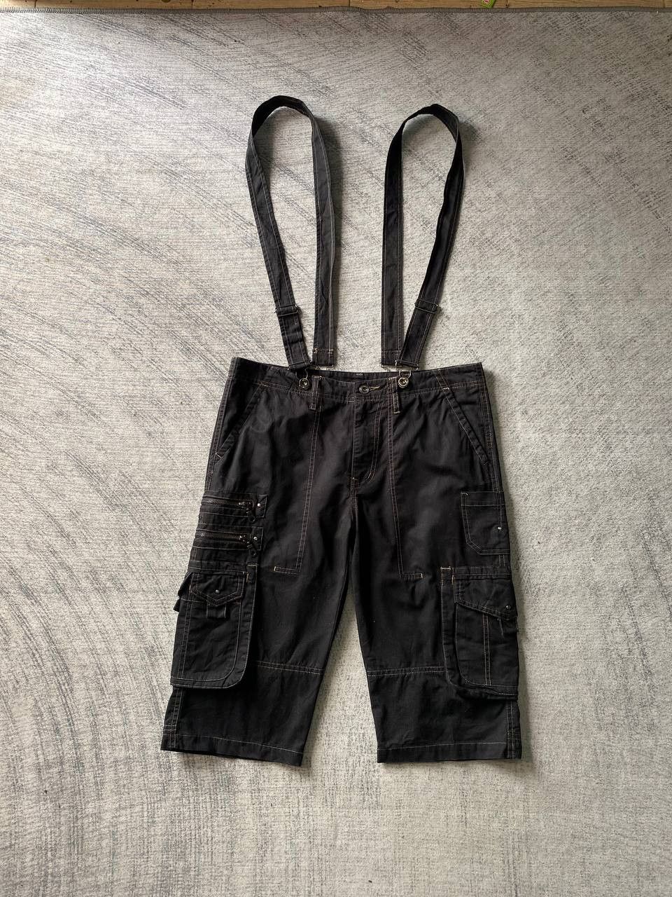 semanticdesign Semantic Design Japan Tactical Cargo Shorts With Suspenders Size US 34 / EU 50 - 1 Thumbnail