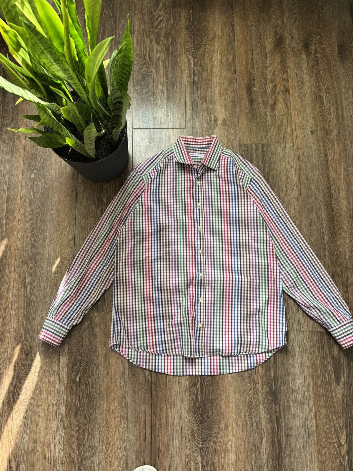 Etro Etro men’s button up check multicolour long sleeve shirt Size US L / EU 52-54 / 3 - 1 Thumbnail