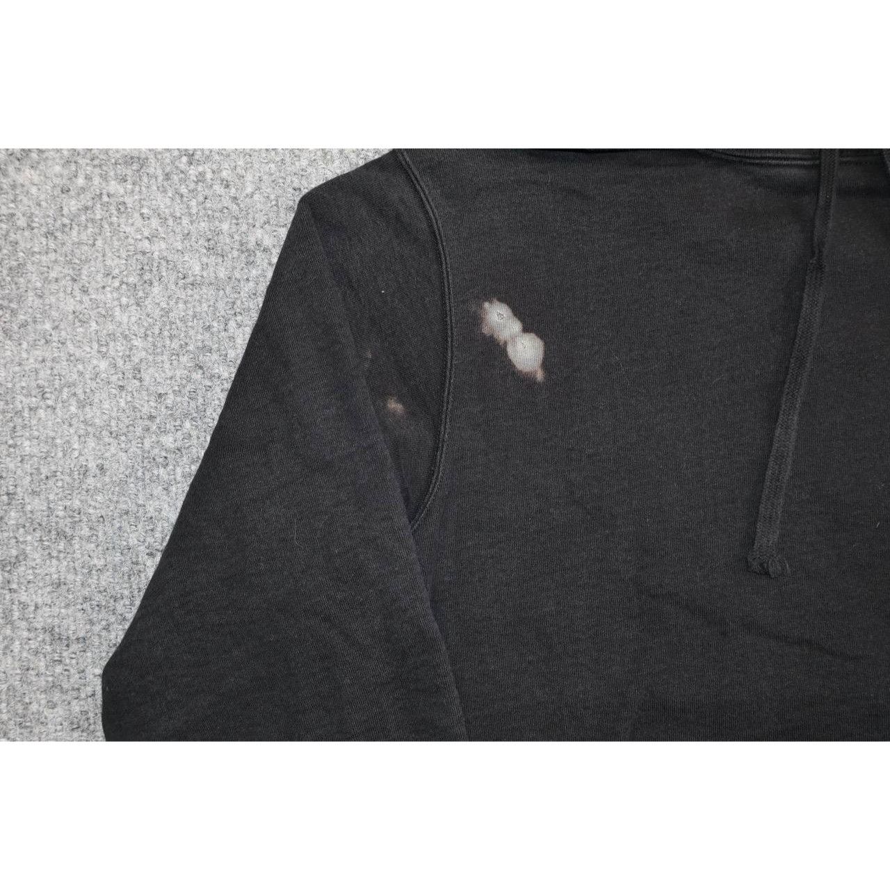 Supreme Supreme Striped Rib Hoodie Black Bleached Box Logo Tag M Size US M / EU 48-50 / 2 - 10 Thumbnail