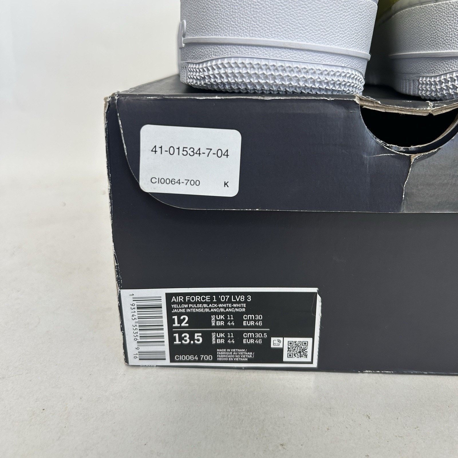 Nike Nike Air Force Low '07 LV8 “Yellow Pulse” CI0064-700 Size US 12 / EU 45 - 5 Thumbnail