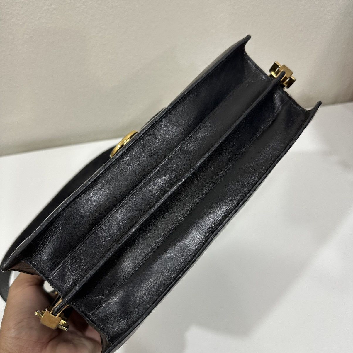 Celine CELINE BOX TRIOMPHE LEATHER SHOULDER BAG Size ONE SIZE - 7 Thumbnail