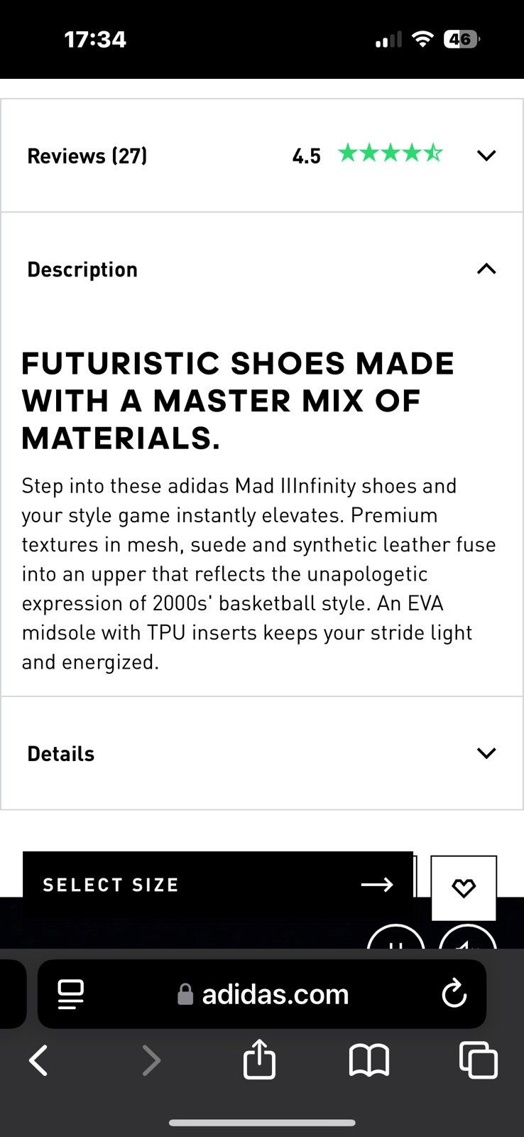 Adidas adidas MAD IIINFINITY Size US 12 / EU 45 - 7 Thumbnail