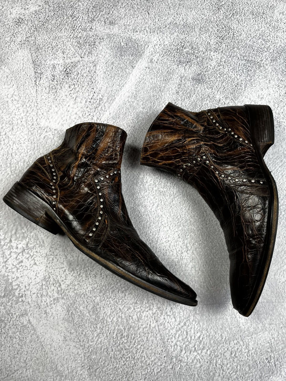 Vintage Leather boots avant garde style vintage size 41 Size US 8 / EU 41 - 4 Thumbnail