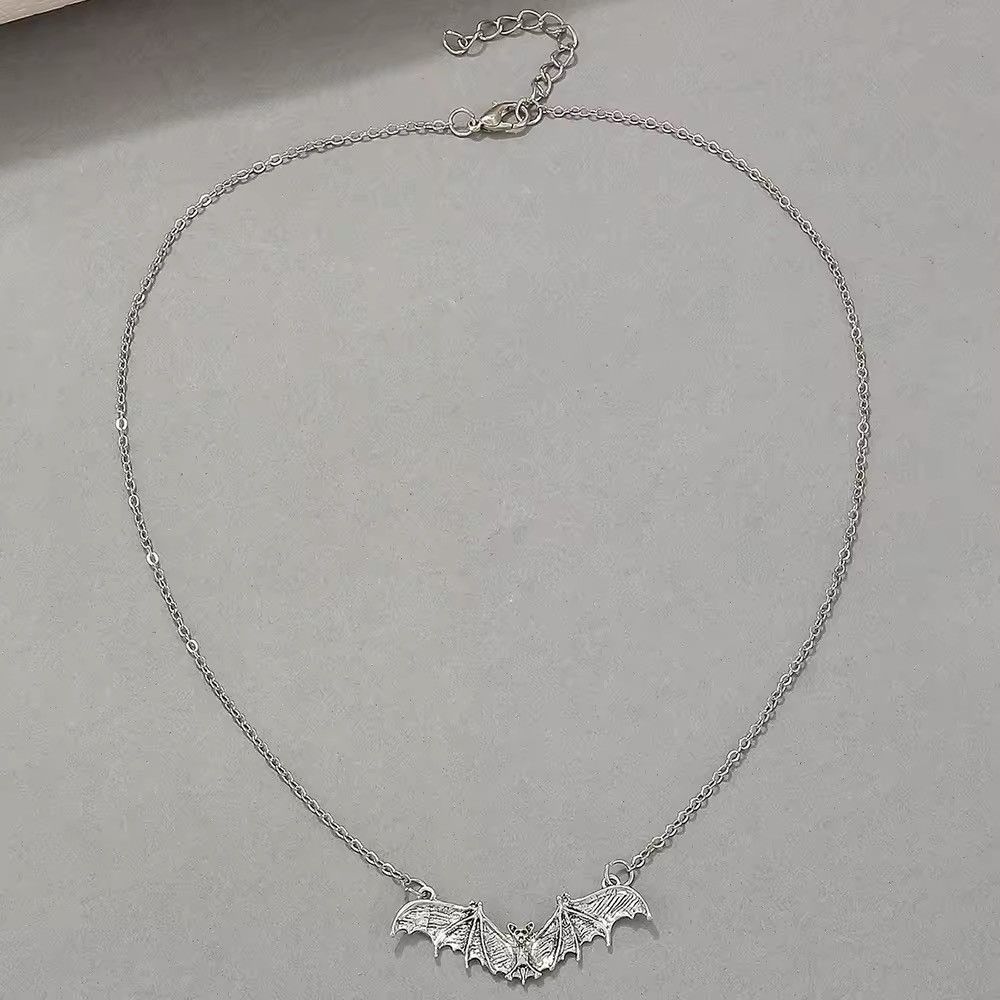 Vintage Gothic Punk Bat Chain Punk Necklace Size ONE SIZE - 3 Thumbnail