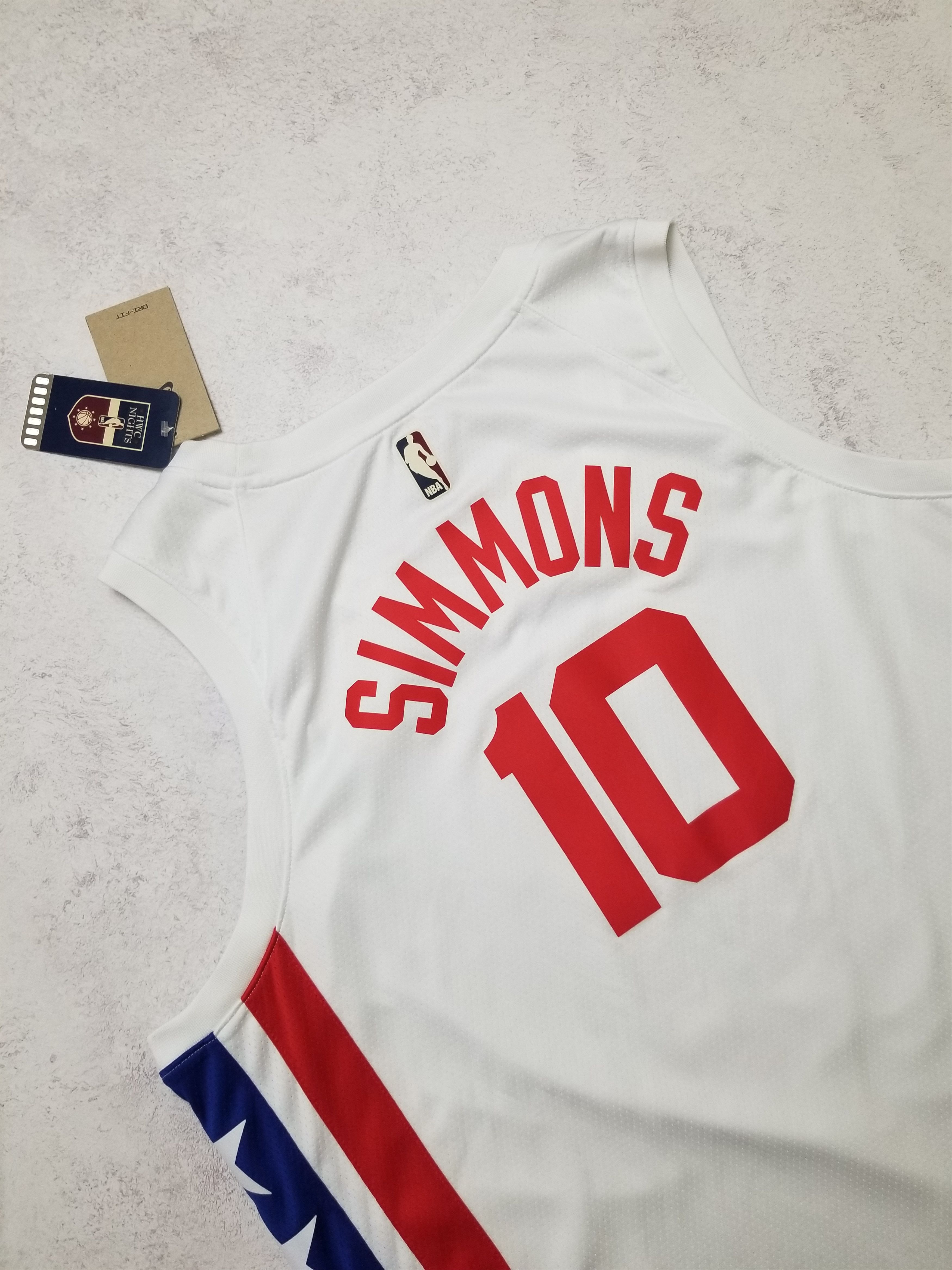 Nike NBA Brooklyn Nets Simmons HWC Swingman Jersey DO9444-101 Size US XXL / EU 58 / 5 - 8 Thumbnail
