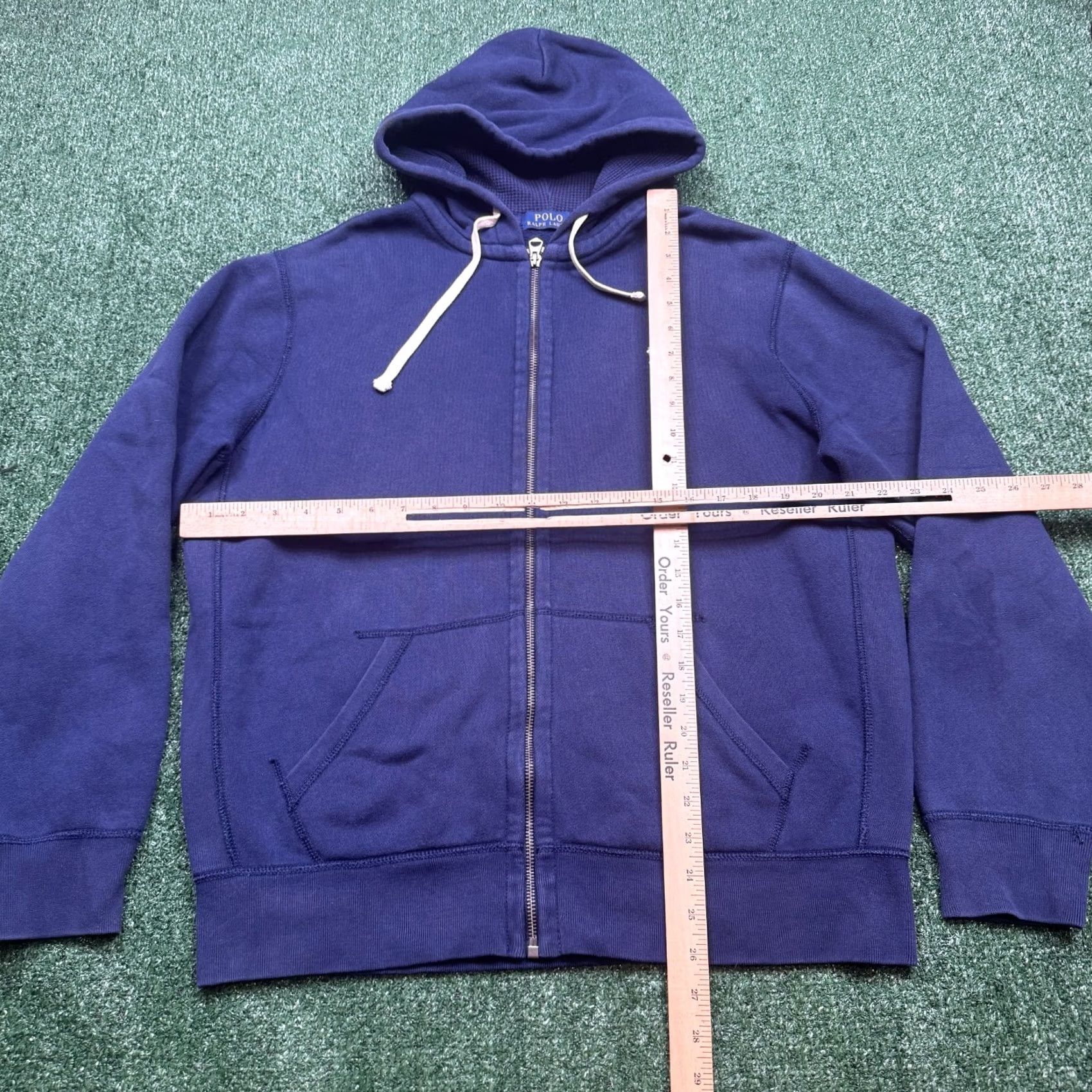 Polo Ralph Lauren Vintage Polo Ralph Lauren Hoodie Size L Blue Thermal Lined Full Zip Sweatshirt Size US L / EU 52-54 / 3 - 6 Thumbnail