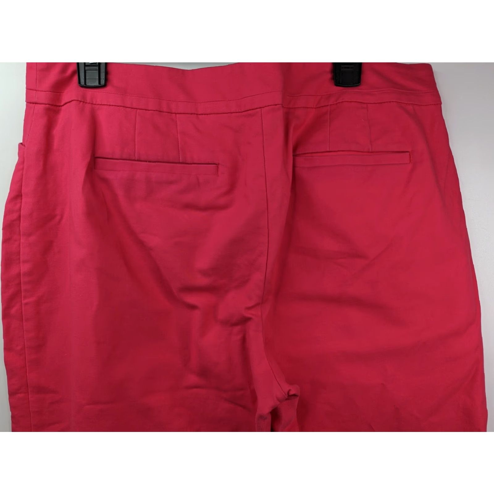 Ann Taylor Ann Taylor Women Cropped Leg Pants Coral Pink Size 14 Trousers Casual Stretch Size 36" / US 14 / IT 50 - 6 Thumbnail
