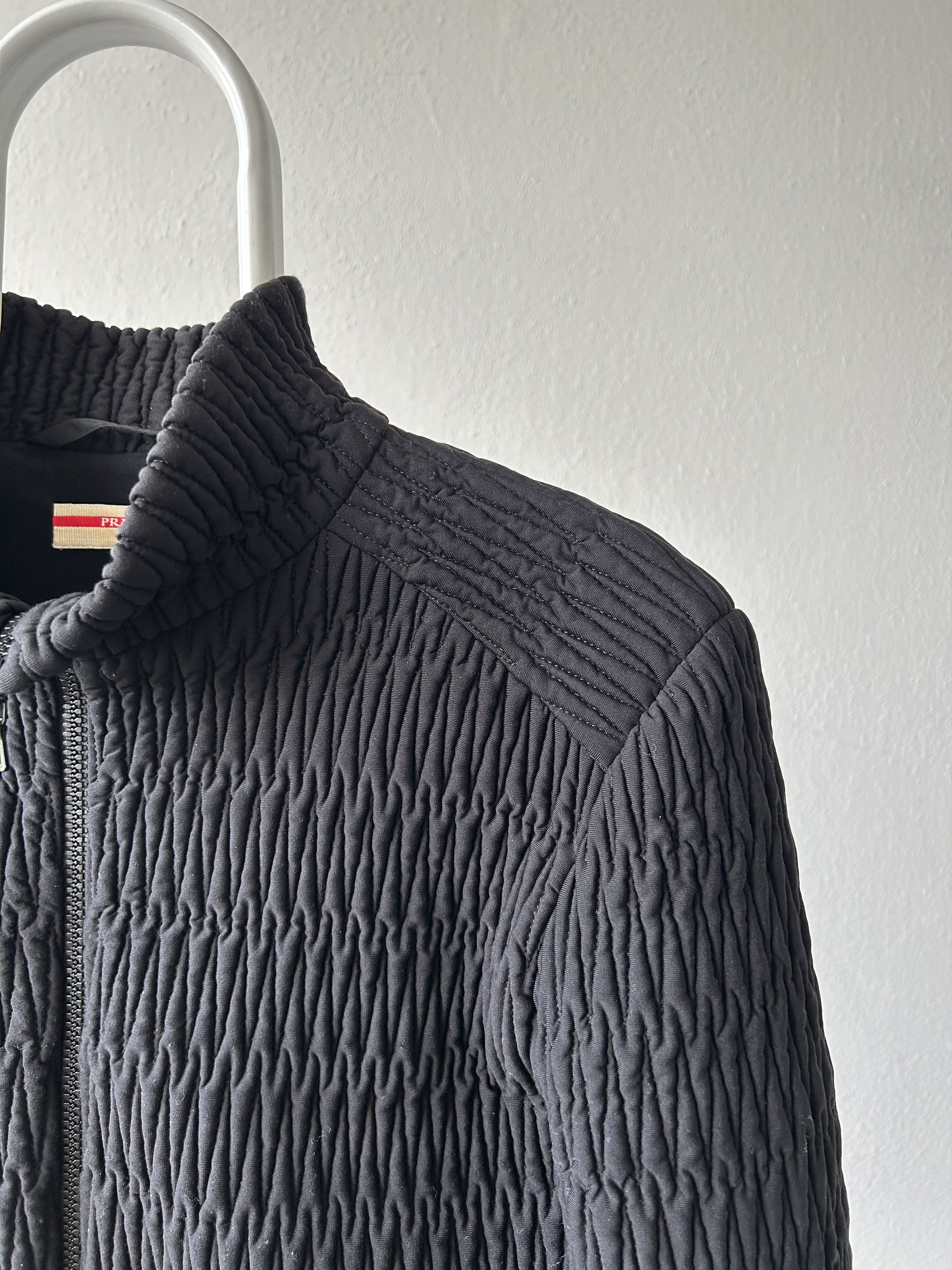 Prada Archive AW2011 Prada pleated full zip sweatshirt Size L / US 10 / IT 46 - 4 Thumbnail
