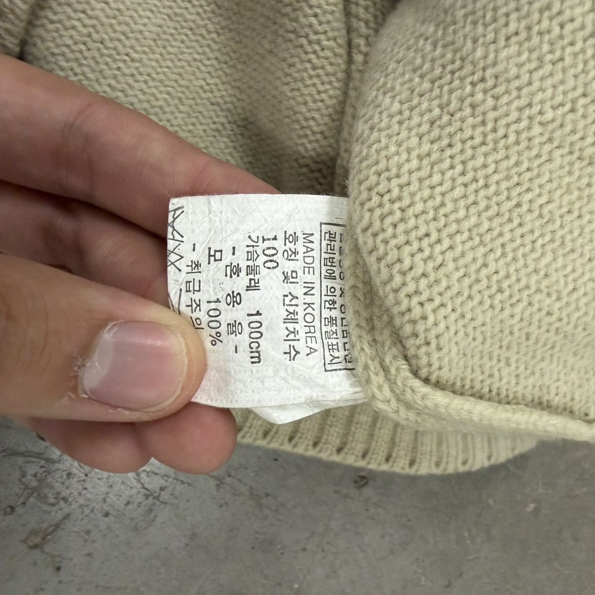 Vintage Vintage Indian Blue Quarter Zip Knit Sweater Beige Pullover Size US M / EU 48-50 / 2 - 3 Thumbnail