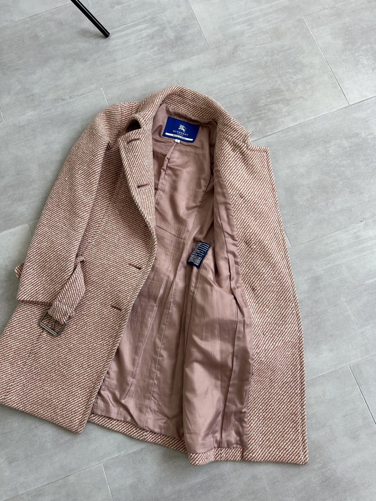Burberry Burberry Blue Label Wool Coat Belted Size 36 Size XS / US 0-2 / IT 36-38 - 12 Thumbnail