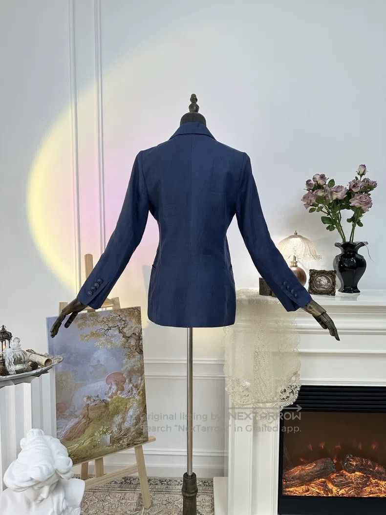 Hermes Hermes Business Casual Blazer Jacket, Business Blue Size XS / US 0-2 / IT 36-38 - 2 Thumbnail