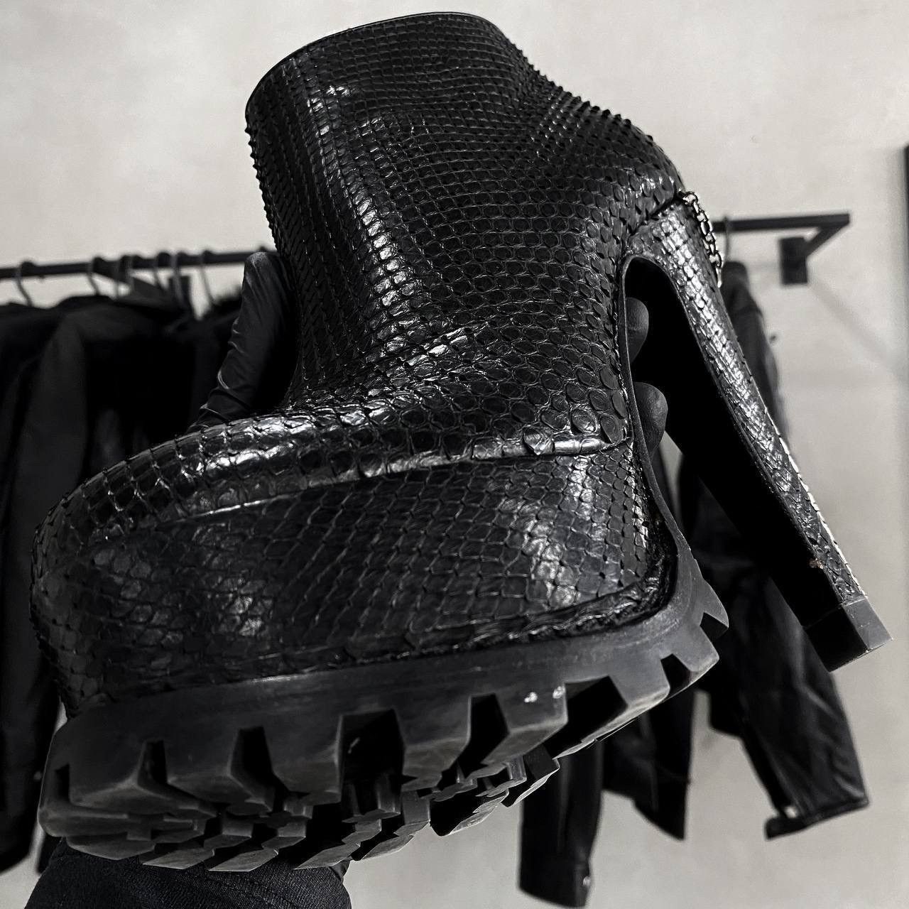 Philipp Plein Philipp Plein “Dragon Skin” Archive Leather Ladies Heels Size US 7 / IT 37 - 1 Thumbnail