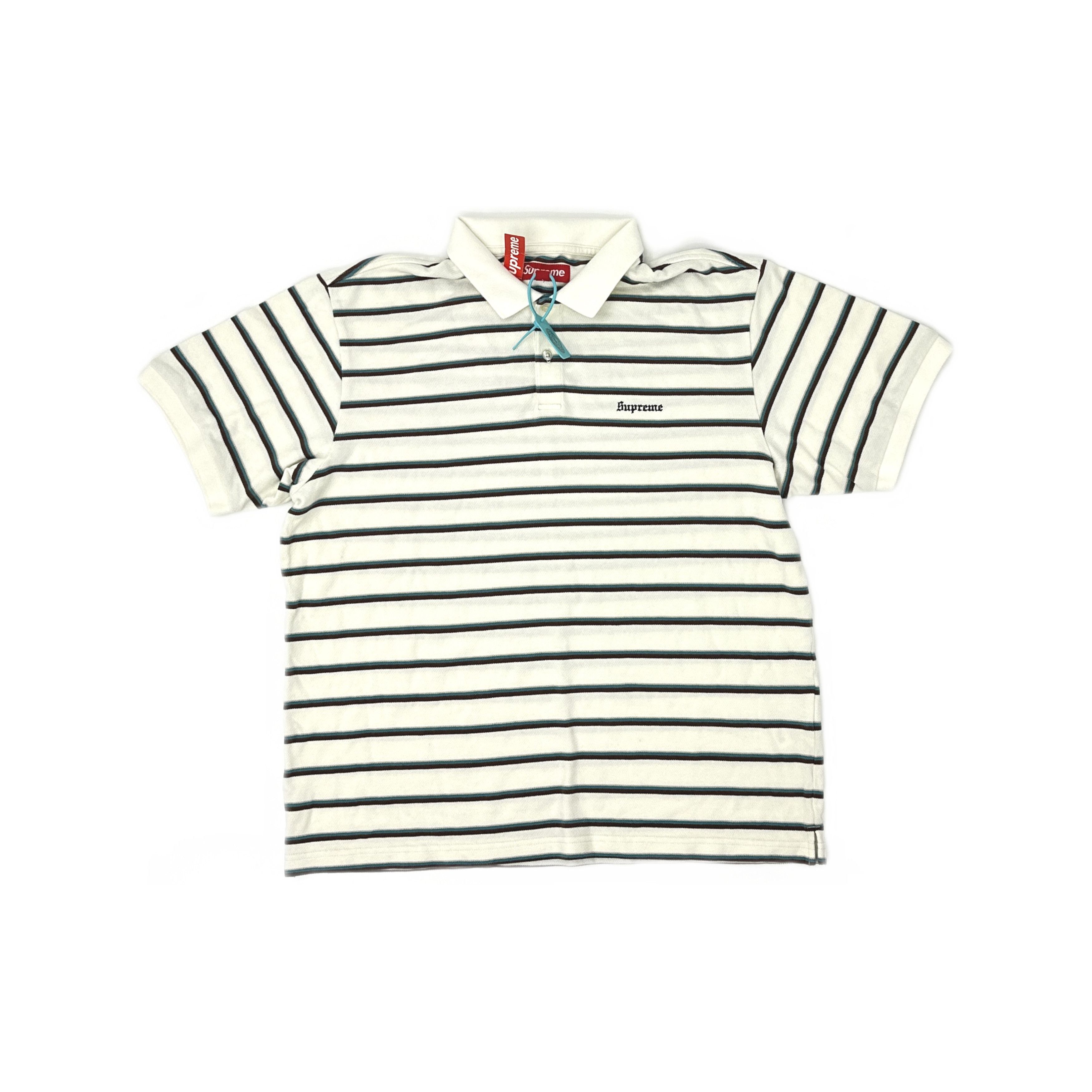 Supreme Supreme Washed Stripe Polo Size M Size US M / EU 48-50 / 2 - 1 Thumbnail