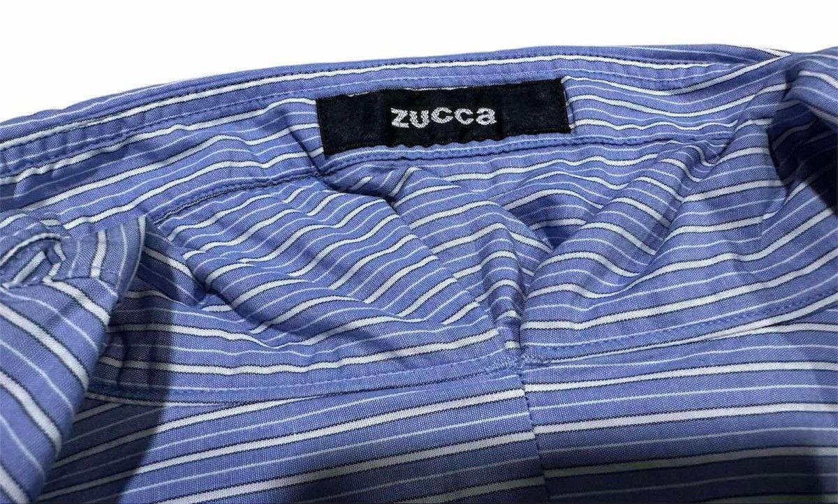 Issey Miyake 🔥Rare Vintage Zucca Issey Miyake High Collar Striped Shirt Size US M / EU 48-50 / 2 - 5 Thumbnail
