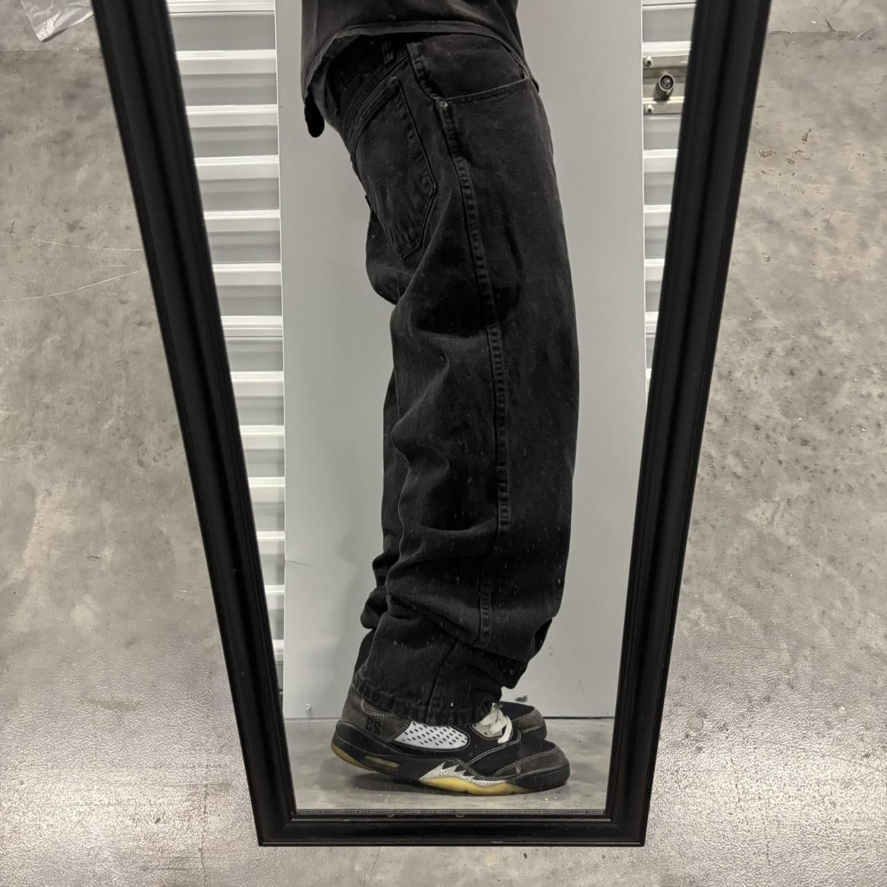 Japanese Brand × Vintage Crazy Vintage Y2K/2000s Grunge Black Essential Denim Jeans! Size US 35 - 2 Thumbnail