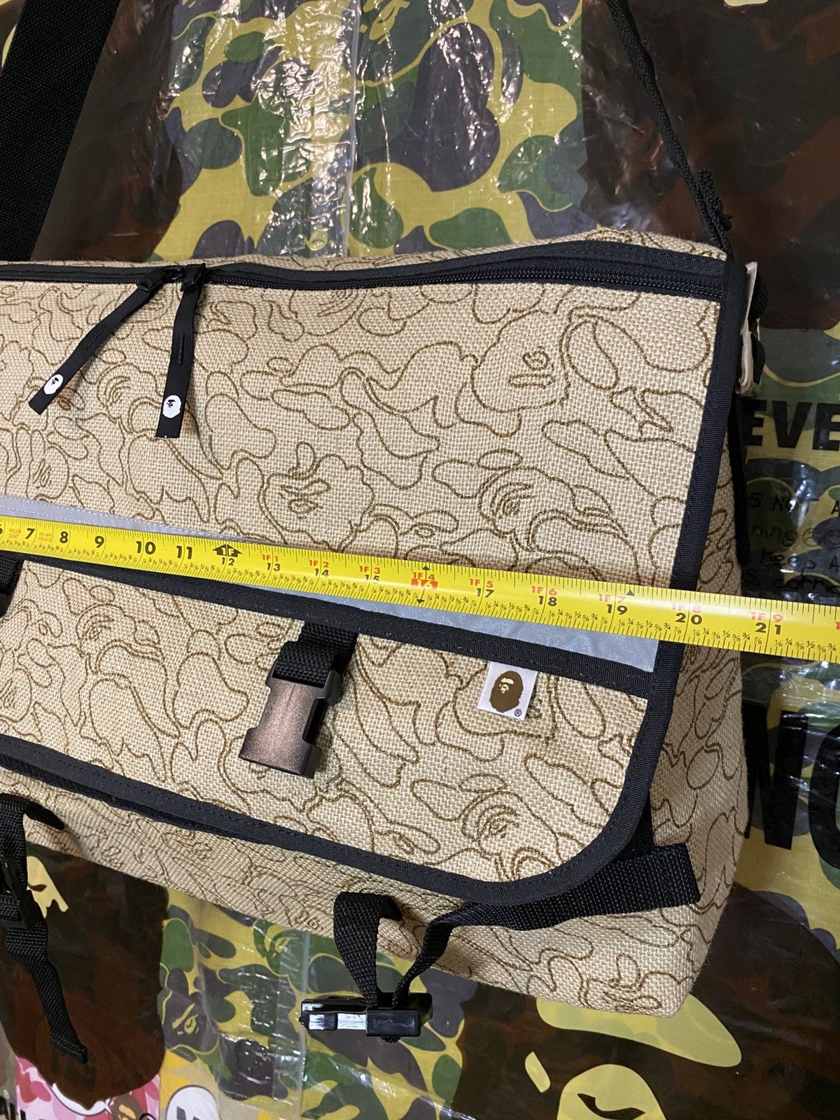 Bape Bape Neon Camo Hemp Bag Size ONE SIZE - 13 Thumbnail