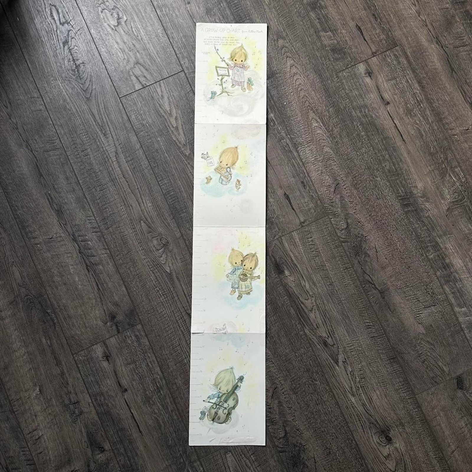 Vintage Vintage 70s Hallmark Bestsey Clark Grow Growing Chart Poster Size ONE SIZE - 6 Thumbnail