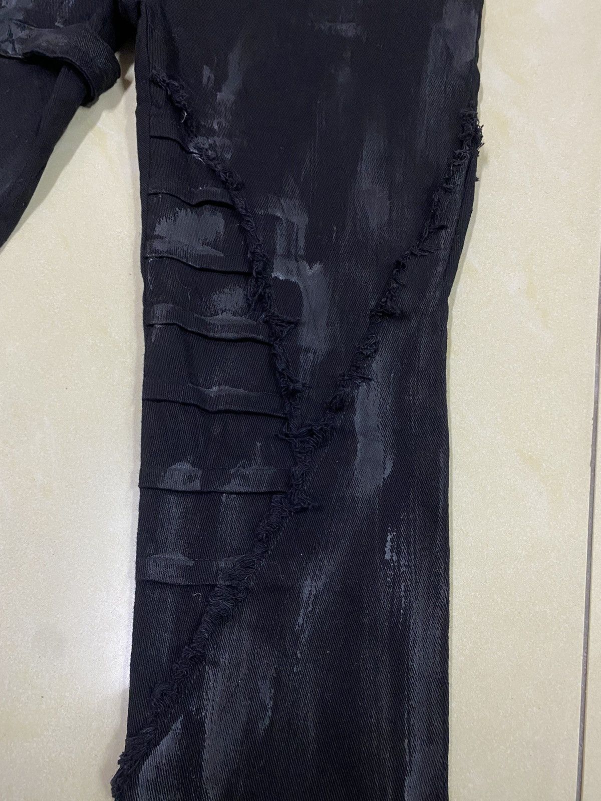 14th Addiction × Japanese Brand × Yasuyuki Ishii Punk🔥Devil Fashion Bondage Denim Size 28" / US 6 / IT 42 - 4 Thumbnail