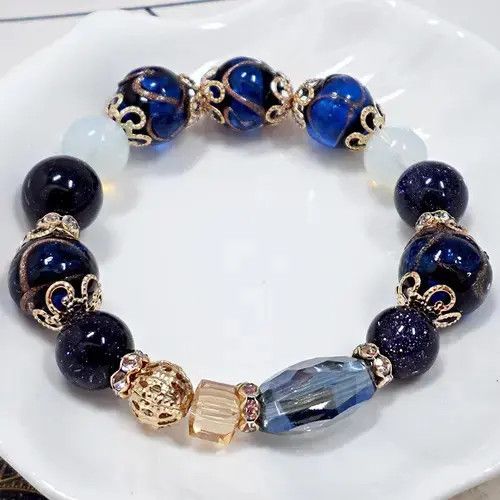Other Natural Crystal Beaded Stretch Bracelet for Women Size ONE SIZE - 2 Thumbnail