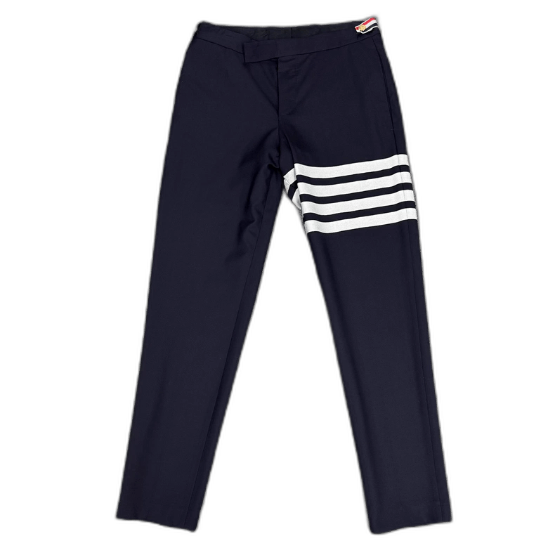 Thom Browne Thom Browne Navy Wool Trousers Size 0 Size US 26 / EU 42 - 1 Thumbnail
