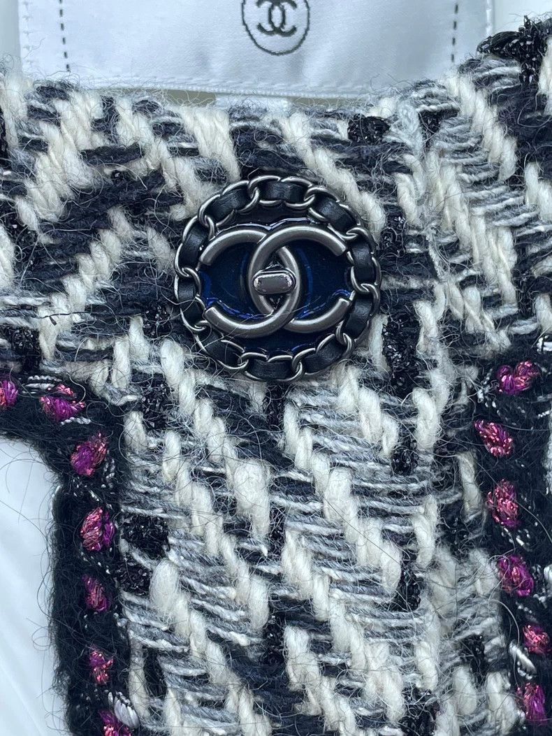 Chanel Chanel White Cotton Jacket -2505 Size US M / EU 48-50 / 2 - 4 Thumbnail