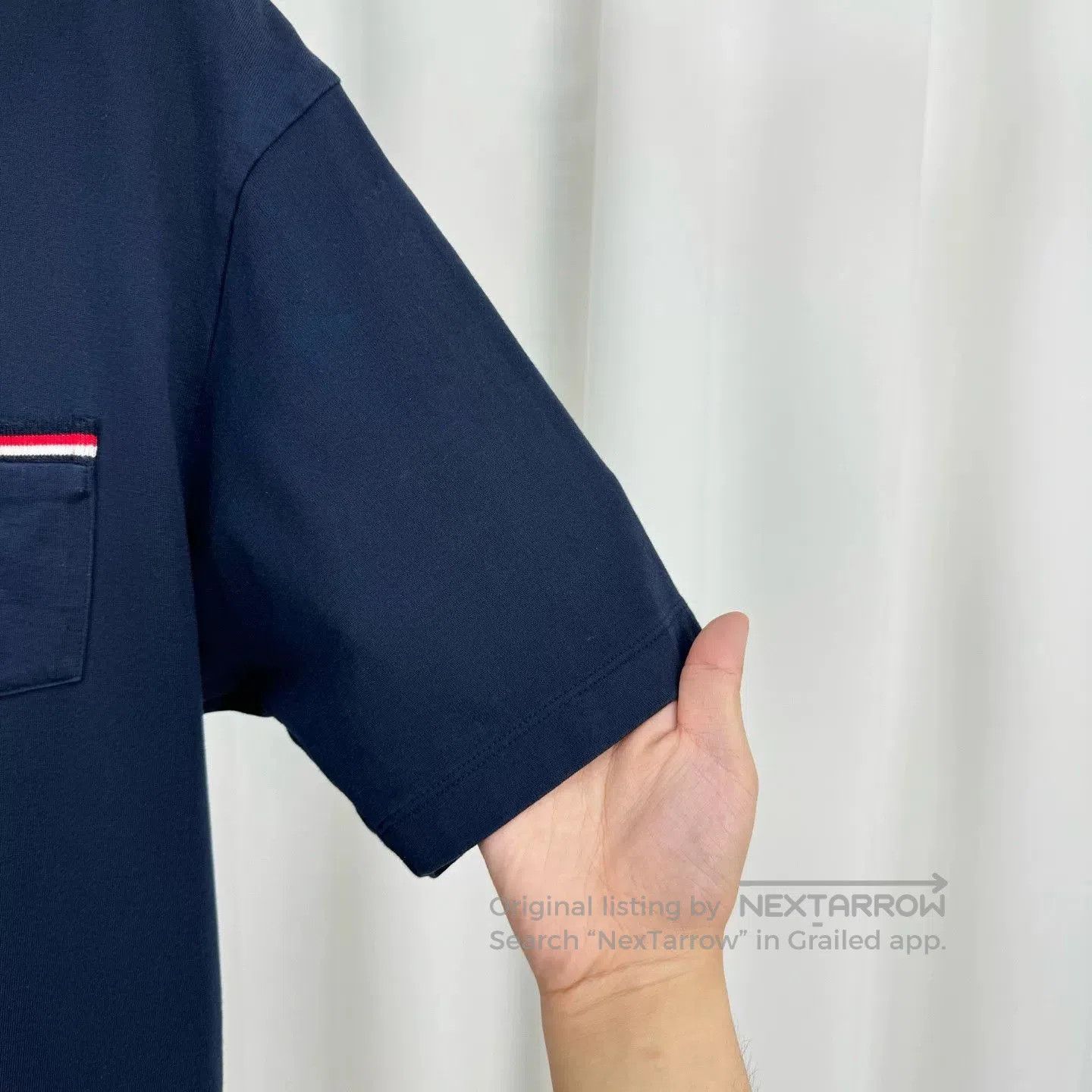 Thom Browne Thom Browne Navy Stripe Pocket Short-Sleeve. Size US L / EU 52-54 / 3 - 4 Thumbnail