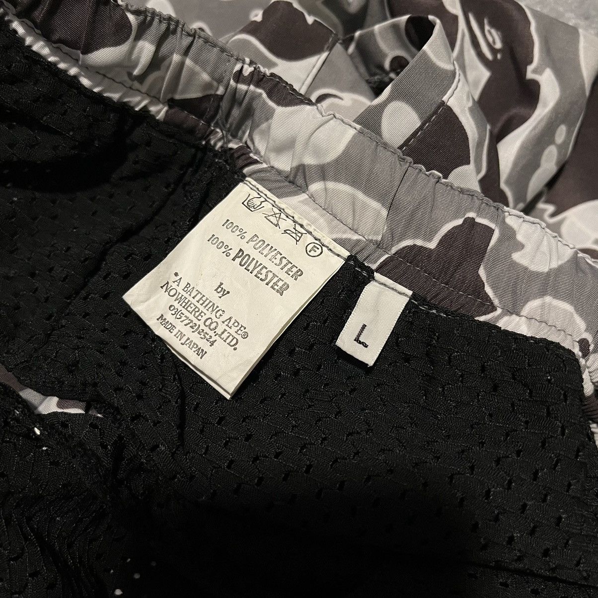 Bape Rare OG A Bathing Ape Bape Psyche Camo Sta Nylon Swim Shorts Size US 36 / EU 52 - 7 Thumbnail
