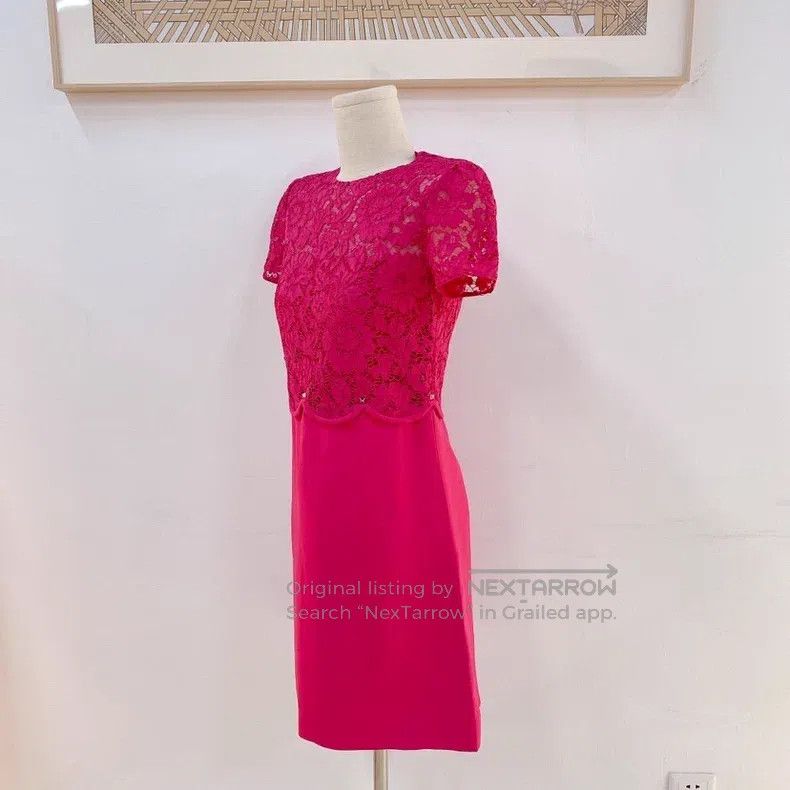 Valentino Valentino dragon fruit dress Size L / US 10 / IT 46 - 4 Thumbnail
