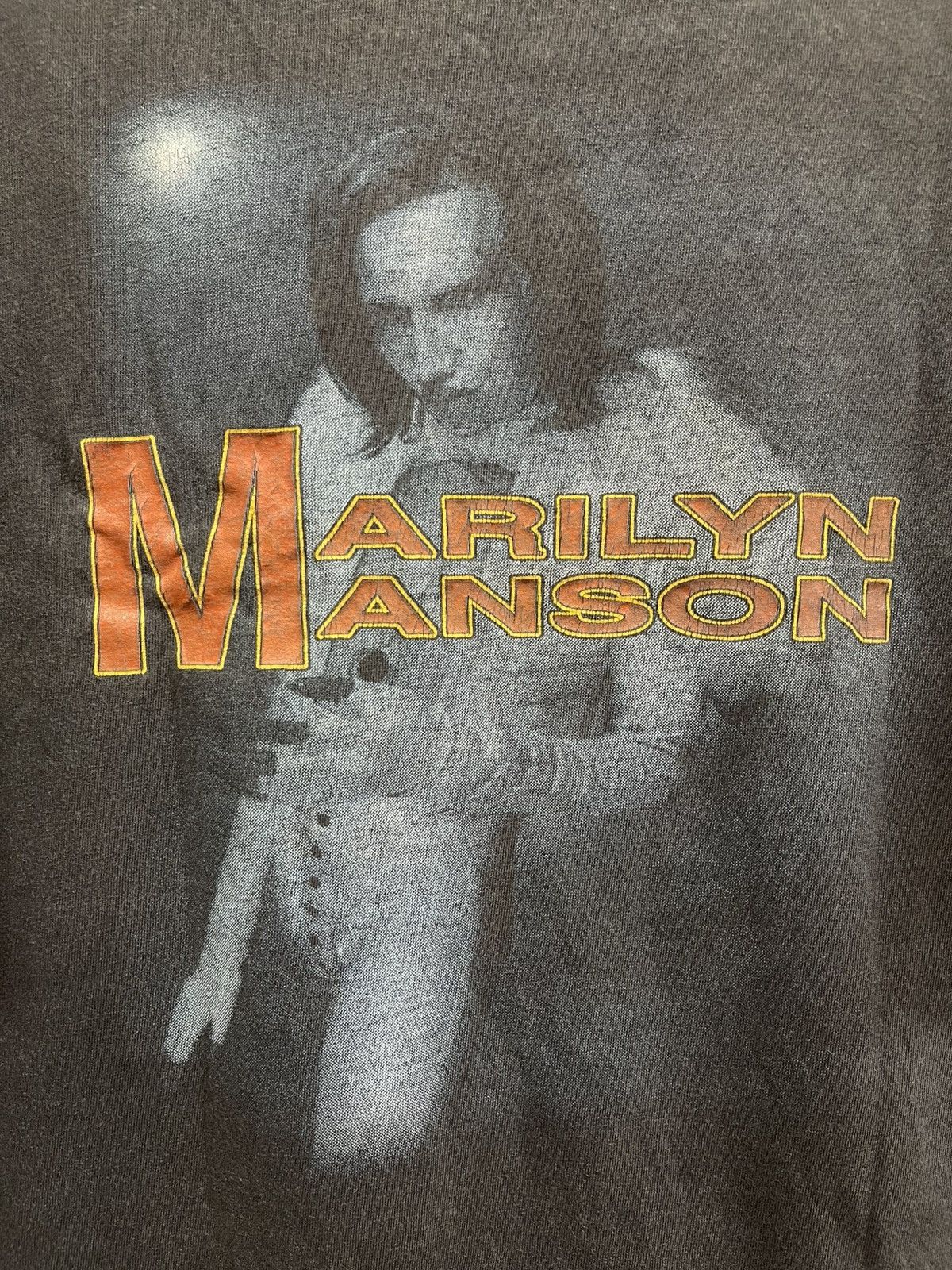 Vintage Vintage Faded Marilyn Manson Very Rare🔥🔥🔥 Size US L / EU 52-54 / 3 - 12 Thumbnail