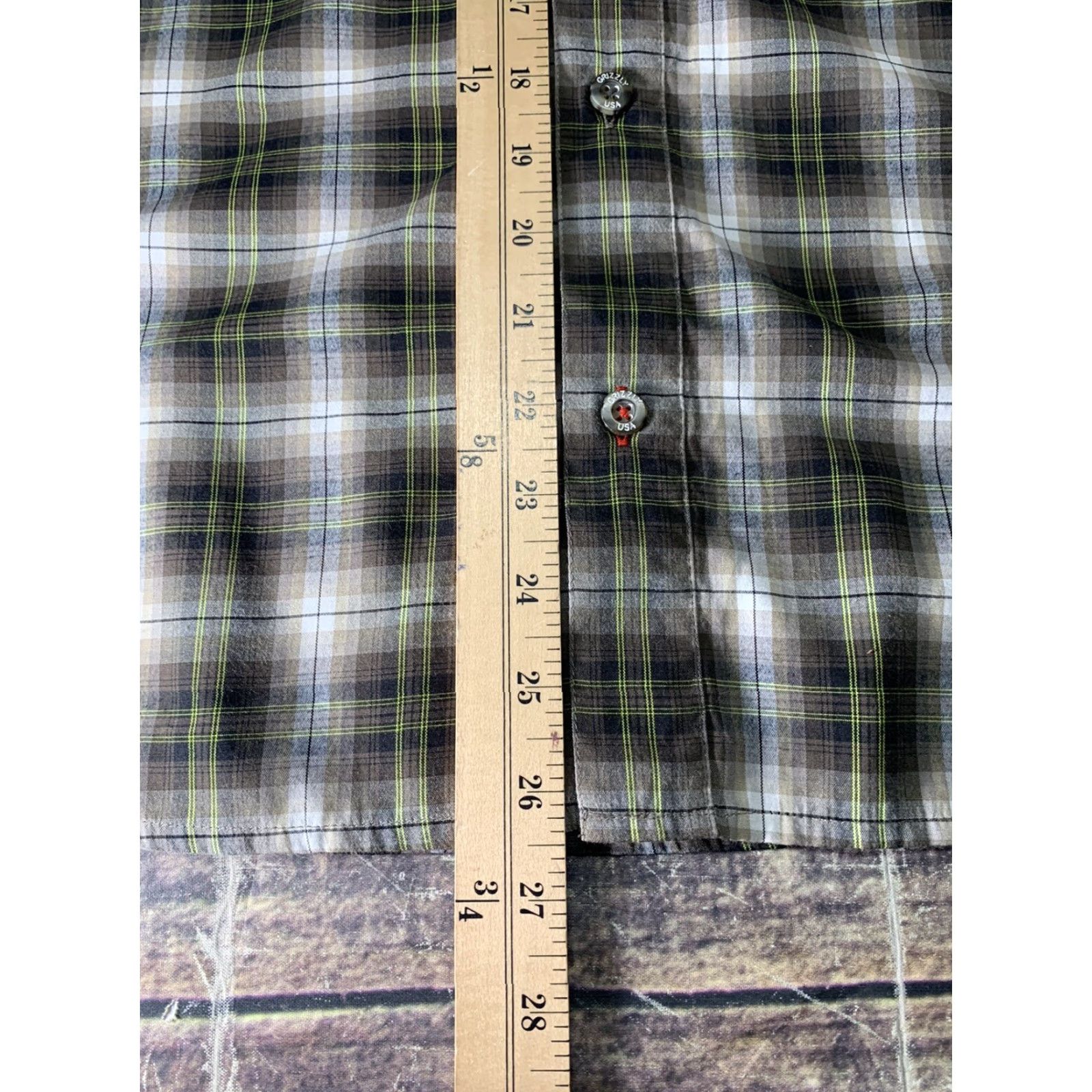 Vintage Dakota Grizzly Shirt Large Brown Plaid Button Down Long Sleeve Mens Size US L / EU 52-54 / 3 - 3 Thumbnail