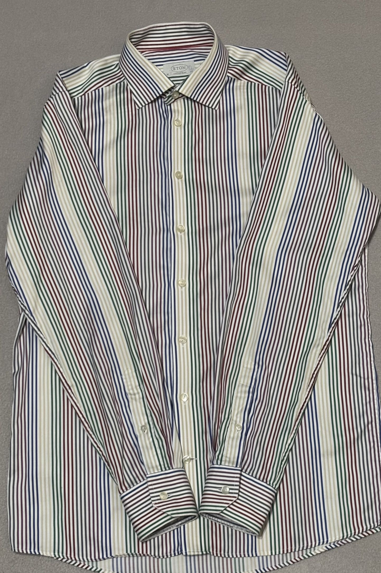 Eton Eton Contemporary Shirt Multicolor Stripes Size 40 Size US M / EU 48-50 / 2 - 6 Thumbnail