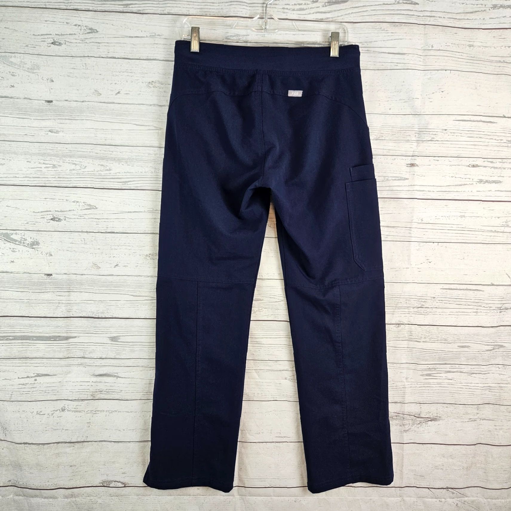Vintage VINTAGE Figs Technical Collection Womens Scrub Pants Small Blue Mid Rise Drawstring Size 28" / US 6 / IT 42 - 3 Thumbnail