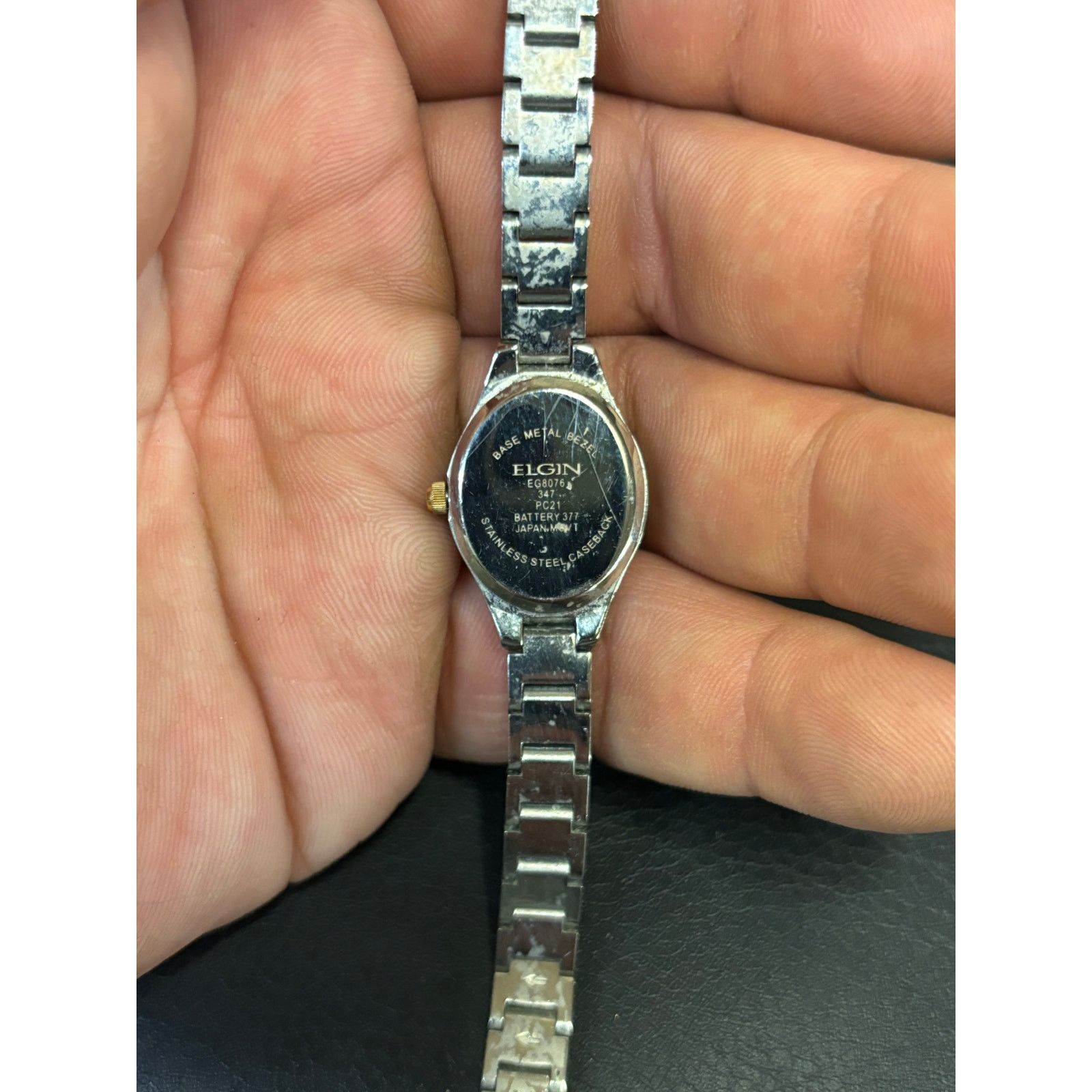 Elgin National Watch Company Vintage Elgin 2-Tone Women’s Watch! New Battery! Size ONE SIZE - 3 Thumbnail